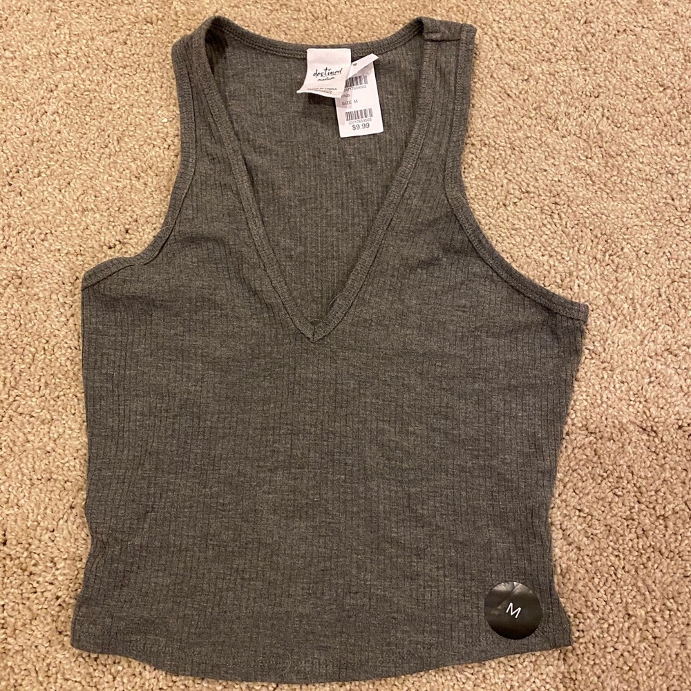 Destined AM NWT gray v-neck too